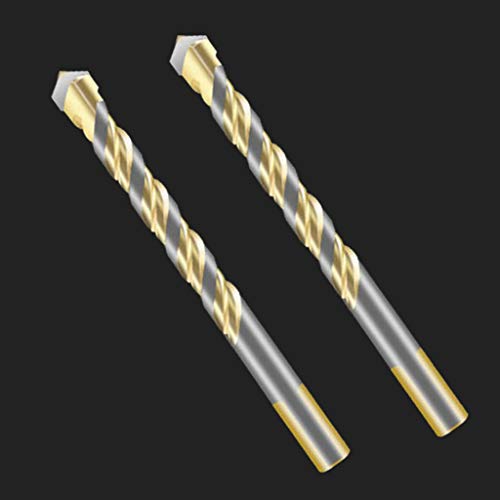 Flameer 2 peças/conjunto de brocas de vidro triangular, ferramenta de broca de cerâmica de 6 mm, b78