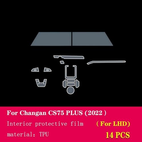 Protector transparente antiarañazos de consola para Changan CS75 Plus 2022-2023 3