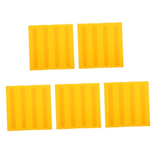 KICHOUSE Useful Board 5pcs Tactile Bricks PVC Road Board for Blind Sturdy Blind Tracks
