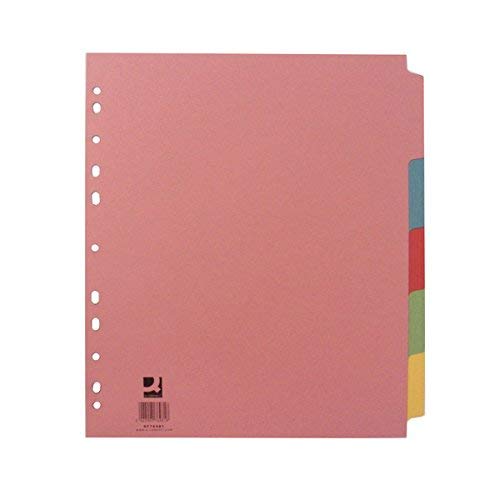 3xA4 5 Part Extra Wide Subject Divider