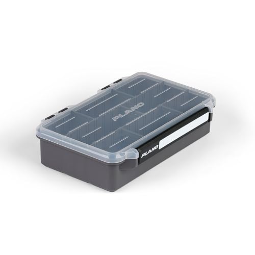 Image of Plano StowAway 3600 Deep Stow Tackle Box with Corrosion-Preventive Rustricor, Single Latch Design, Transparent DuraView Lid, Stackable Storage for Fishing Bait, Lures and Gear