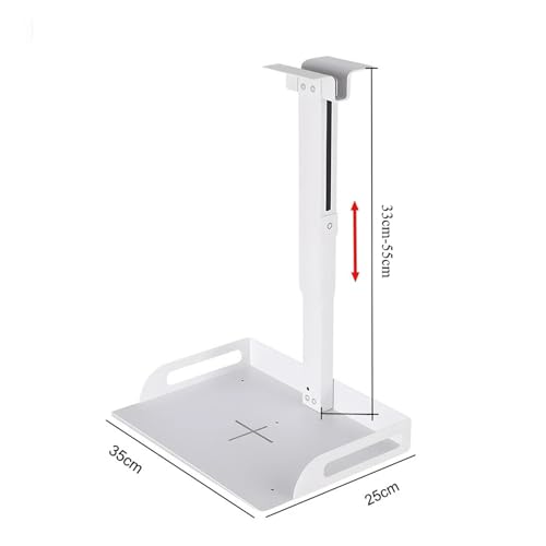 Soporte para proyector techo universal extensible con bandeja ajustable negra 4