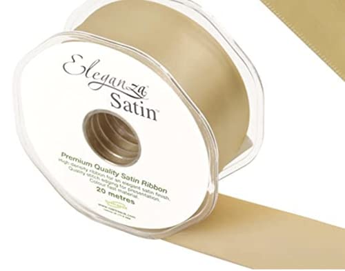 Eleganza Premium Quality Ribbon, Satin, Gold, 11 x 11 x 4 cm