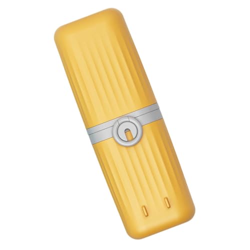 SOESFOUFU 旅行用歯ブラシケース キャップ付き 歯ブラシホルダー 密閉設計 持ち運び便利 耐久性素材 コンパクト収納 文房具など多用途使用 収納ボックス