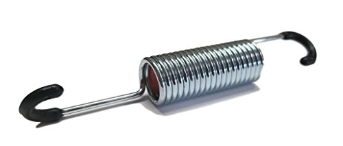 Elegent Upholstery 4-5/8 Overall Length Replacement Recliner Sofa Chair Mechanism Tension Spring Double Long Neck Hook Style Rubber Coated Hooks [4-3/8 Hook to Hook]