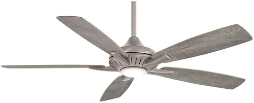 Minka-Aire F1000-BNK Dyno 52 Inch Indoor Ceiling Fan with Integrated LED 16W Dimmable Light in Burnished Nickel Finish