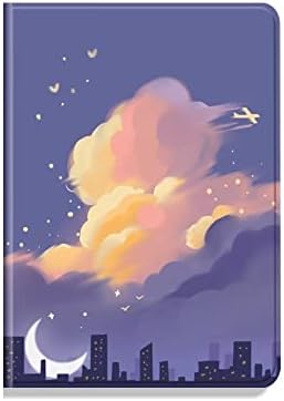 For Kindle Oasis Printed Leather Cover Case-Only Fits All-New 7 Inches Kindle Oasis(10Th Generation,2019 Release & 9Th Generation,2017 Release)/Abstract Yellow Clouds Under The Town,As Shown,For Kindl