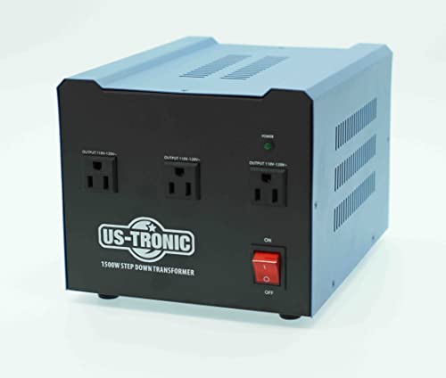 Transformateur 220V 110V US-TRONIC® ::::: Meilleur rapport qualité-prix de sa catégorie (1500 WATTS)