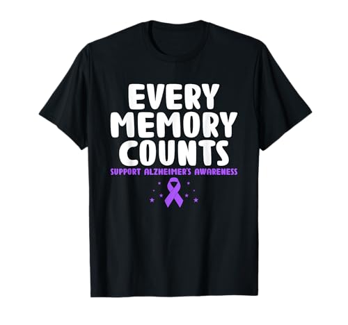 Cada memoria cuenta apoya la conciencia sobre la enfermedad de Alzheimer Camiseta