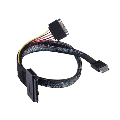 SFF 8611 4I to U.2 S/A/S SFF 8639+15P SATA Server Line 1m miniatura 5