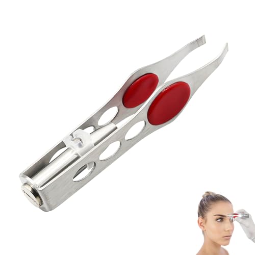LED Tweezer with Light for Eyebrows and Facial Hair