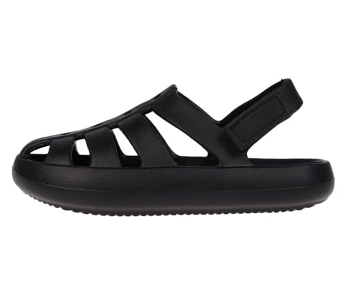 Image of Foamwalk Girl's EVA Slides Fisherman, Buckle Clogs Kids Cloud Slides - Slip On Sandals for Girls Toddler /Little Kid /Big Kid