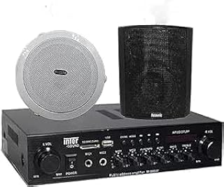 ساوند سيستم عرض 4 سماعات سقف و حائط مع امبلفير 80u وات بلوتوث