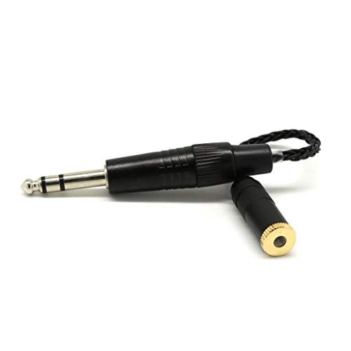 Image of 4.4mm Balance Male Plug To 6.35mm Balance Female (4.4mm To 6.35mm) Black