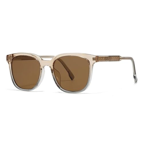 Lunettes de soleil rectangulaires vintage pour femme grand format UV400