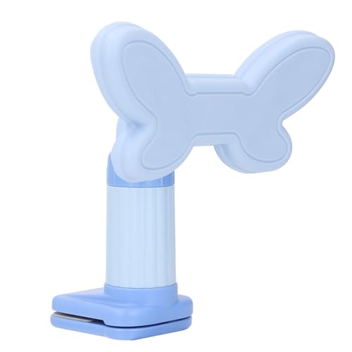 Kid Sitting Posture Corrector, Clipped On Desk Silicone Chest Support Height Adjustable View Protector (Blue)