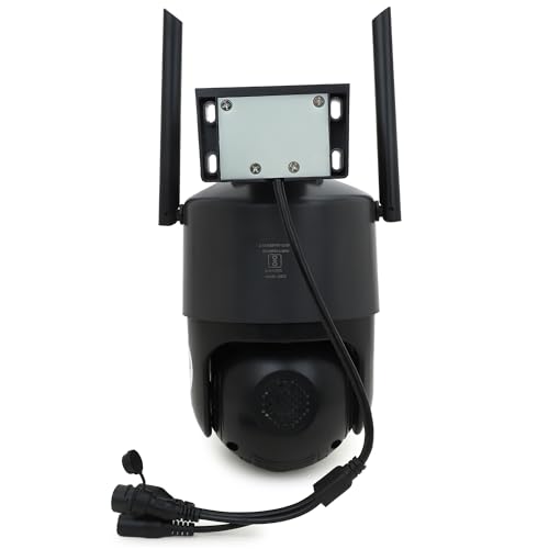 Image of FELCA 4G WiFi Security Camera, Dual Lens with LED Lights, Outdoor Wireless Surveillance Camera, Black