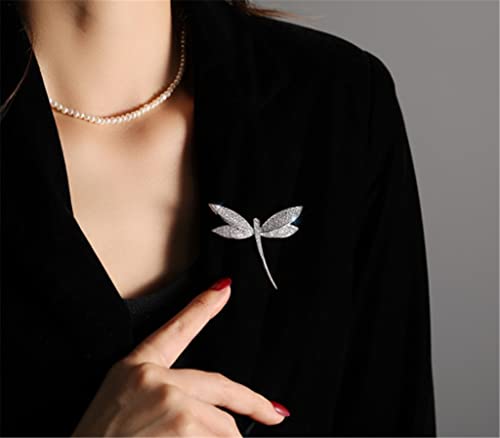 Broche libellule de haute qualité pour veste et costume chic