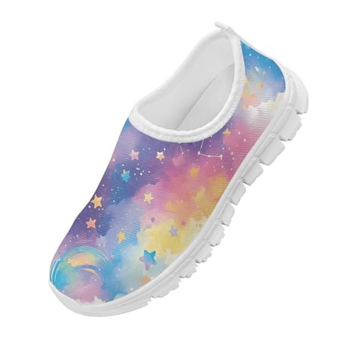 Kid Running Shoe Boy Lightweight Slip On Walking Sneakers Breathable Anti-Skid Athletic Workout Loafers for Camping Size 11-15 White Sole4