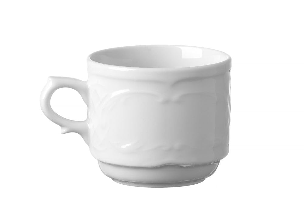 Soucoupe HENDI Porcelaine Blanche Ø115mm - Renforcée, Compatible Lave-vaisselle Et Micro-ondes