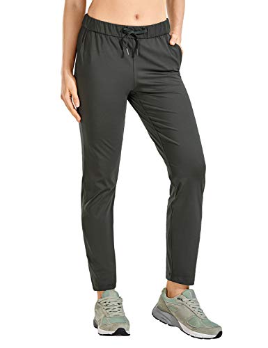 CRZ YOGA - Pantalones Deportivos Casuales con Bolsillo para Mujer -71cm Montaña Verde 44