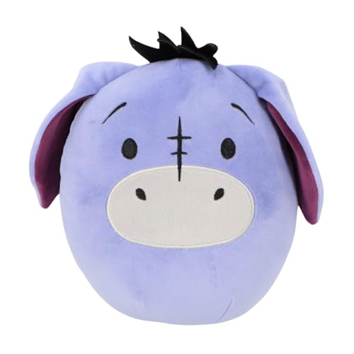 Disney Eeyore Coussin douillet 22 cm – Coussin en peluche doux avec figurine Bourriquet – Doudou & coussin en un – Cadeau pour enfant – Personnage...