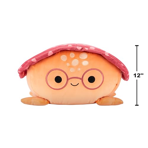 Image of Squishmallows Original 12in Caine The Orange Leatherback Turtle with Glasses - Official Jazwares Plush (Medium-Sized)