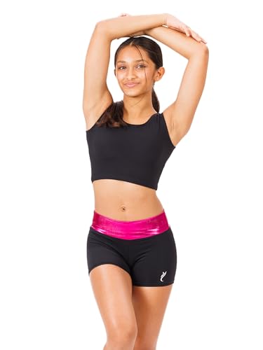 Image of IKAANYA Girls or Women Snug Fit Micro Shorts for Gymnastics, Dance, Sports or Fitness