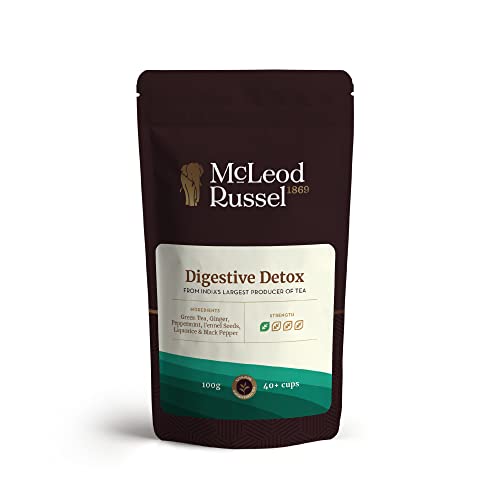 Image of McLeod Russel 1869 - Digestive Detox | 100g | Long Leaf Green Tea | Aids in Digestion | IBS Relief | 40+ Cups