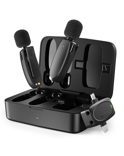 Boomcore 3 in 1 Wireless Lavalier Microphone for iPhone/Android/Camera (Lightning/USB C/3.5mm...