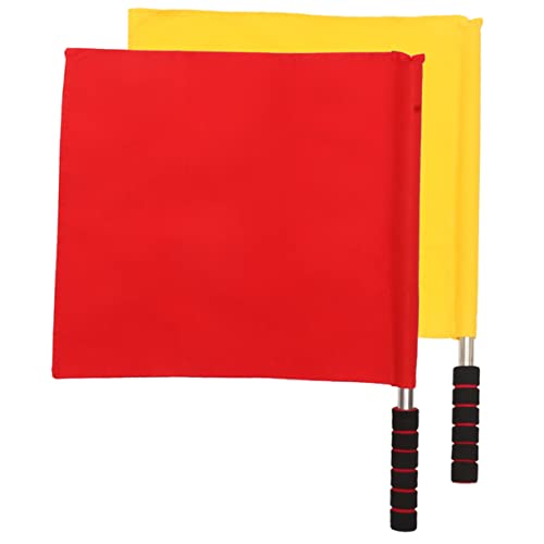Yardwe 2pcs Safety Flags for Waving Race Flags for Party School and Competiti