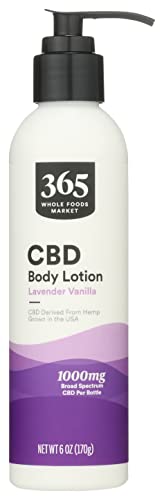 365 By Whole Foods Market, CBD Body Lotion 1000mg, 6 Ounce