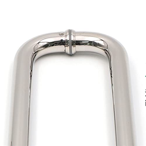 Shower Door Handlel Sliding Glass Door Sliding Door Handle European Style Stainless Steel Round Tube Shower Door Rod Replacement (25 * 300Mm) #TOP6