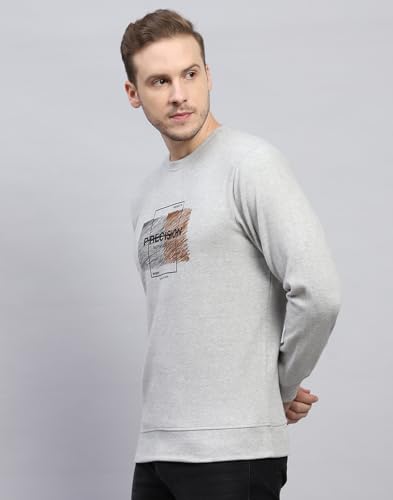 Image of Monte Carlo Mens Printed Round Neck Full Sleeve Sweatshirt (224066139)