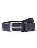 Tommy Hilfiger Herren Gürtel Adan Leather 3.5 aus Leder, Blau (Space Blue), 95 cm