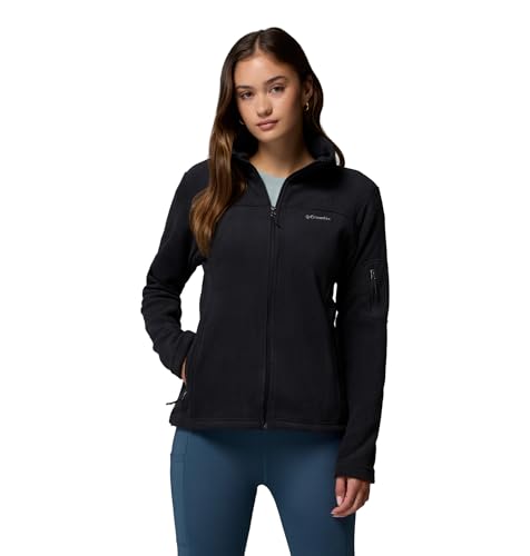 Columbia Womens Fast Trek II Full Zip Fleece Jacket, Black, Medium