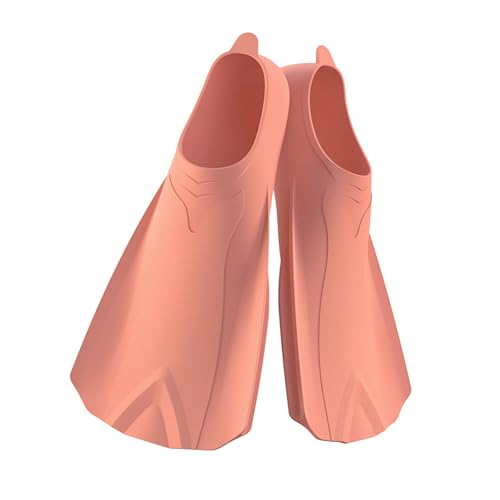 Aletas de silicona para entrenamiento de natación, cómodas aletas cortas de esnórquel, tamaño de viaje, para buceo, natación, aletas cortas de silicona para adultos y niños