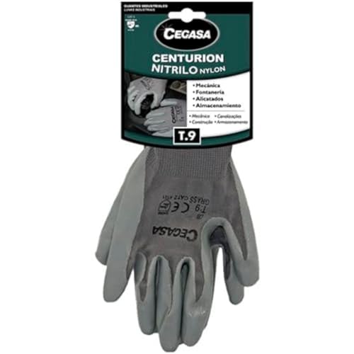 CEGASA Guantes Industriales Centurión Nitrilo/Nylon L