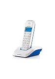 DECT MOTOROLA SERIE S12 CYAN Motorola DECT Serie S12 Single - Teléfono inalámbrico digital, color cian
