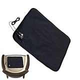 Uonguon Cojín de asiento con calefacción, almohadilla plegable alimentada por USB de 17 pulgadas para mayor comodidad, estadios al aire libre con función de calentamiento de 3 niveles, tapete portátil