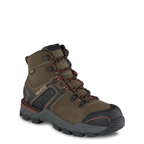 Irish Setter, Crosby, Men’s, 6", Waterproof, Non-Metallic Safety Toe, Work Boot, Gray3