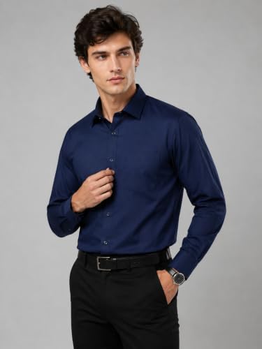 Image of Appel Touch Men's Cotton Blend Formal Shirt Full Sleeves