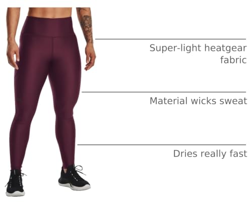 Image of Under Armour Womens HeatGear Armour High Waisted Pocketed No-Slip Leggings