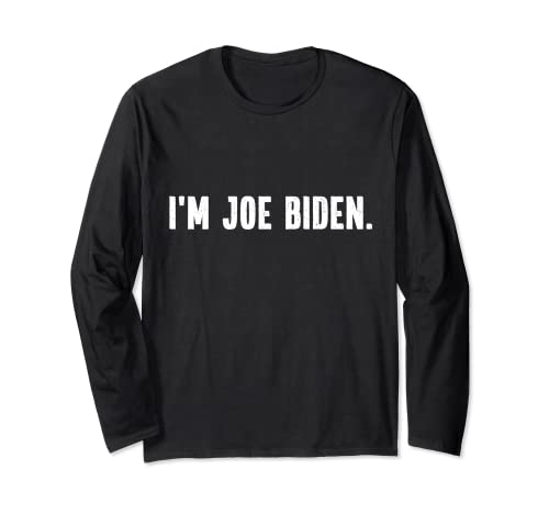 I'm Joe Biden Déguisement amusant pour Halloween Manche Longue