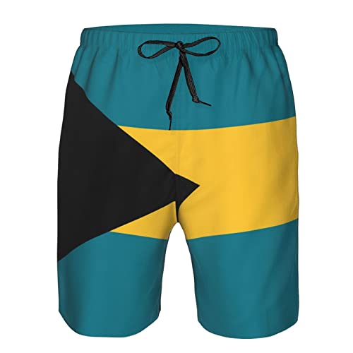 Bahamas Flag Men's Swim Trunks Quick Dry with Mesh Lining Beach Shorts Bathing Suit Swimwear Medium4