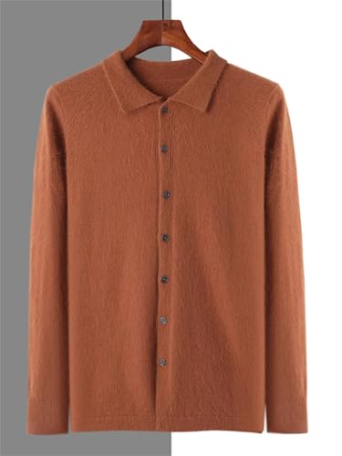 Men's Sweater Cardigans Autumn Winter Solid Loose Long Sleeve Tops2