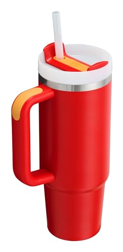 Image of Stanley Quencher H2.0 Tumbler with Handle and Straw 30 oz | Flowstate 3-Position Lid | Cup Holder Compatible for Travel | Insulated Stainless Steel Cup | BPA-Free | Chili