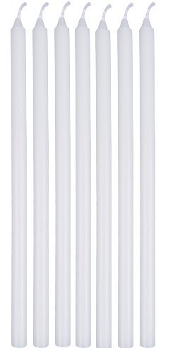 Church Service Memorial Vigil Ceremony Unscented White - Congregation Candles (144 Pack)