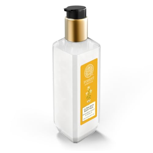 Image of Forest Essentials Ultra-Rich Body Milk Mashobra Honey & Vanilla| Natural Moisturizing Body Lotion For Instant Hydration | Ayurvedic Body Moisturizer, Paraben Free| For Women & Men | 200 ml (Pack of 2)