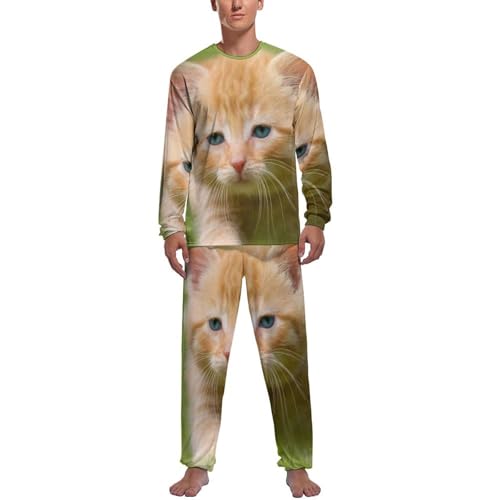 Vêtements de nuit homme avec pantalon élastique et manches longues
